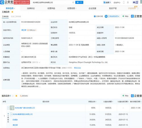 纵横通信杭州成立智云创界科技公司，深化信息技术咨询服务布局
